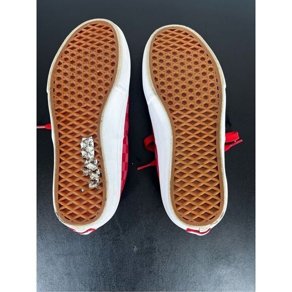 Vans Men Authentic Pro Reflective Checkerboard Red - Picture 7 of 8